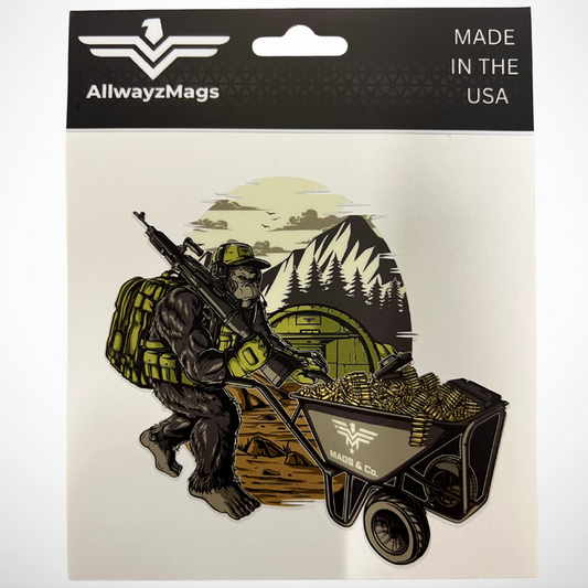 Gunner Gorilla Bunker Mags & Co  - Vinyl Decal