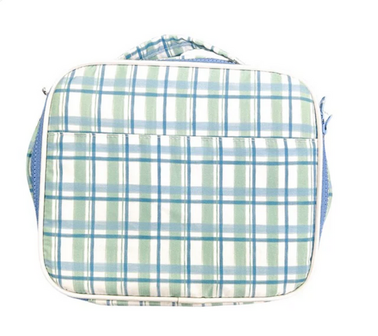 Hamner Hill-Blue and Green Check Lunchbox
