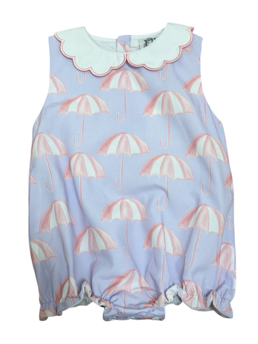 Hamner Hill-Girls Umbrella Scalloped Collar Bubble