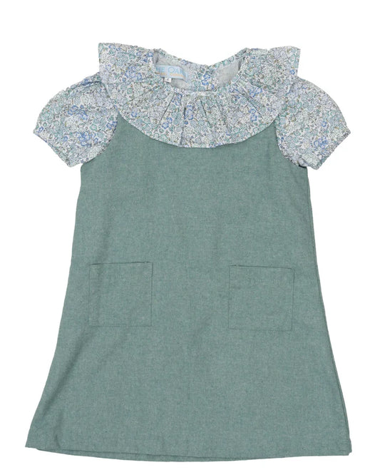 Hazel Teal Briar Floral Dress- The Oaks
