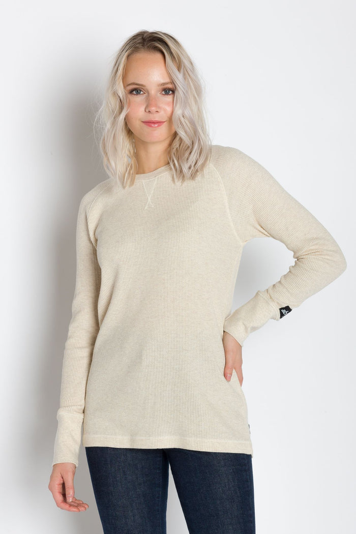 Hazel | Women's Raglan Thermal Crew Neck Shirt