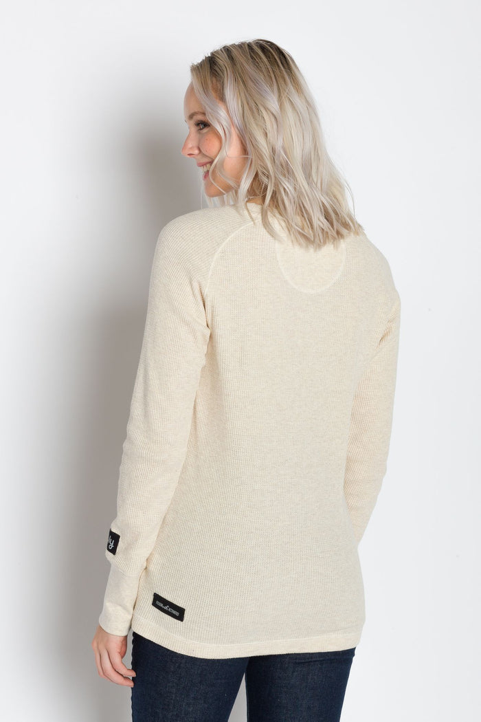 Hazel | Women's Raglan Thermal Crew Neck Shirt