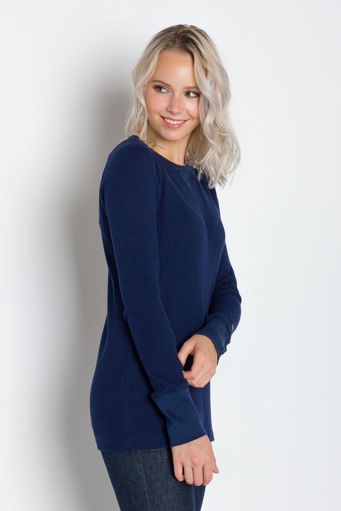 Hazel | Women's Raglan Thermal Crew Neck Shirt