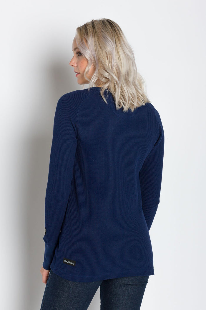 Hazel | Women's Raglan Thermal Crew Neck Shirt