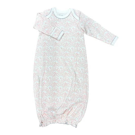 Heyward House- Pink Scalloped Gown