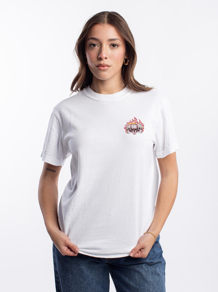 HOUSTON BASKETBALL - “3 SKULL” PREMIUM T - SHIRT – T-Shirt – Dead Threads Apparel