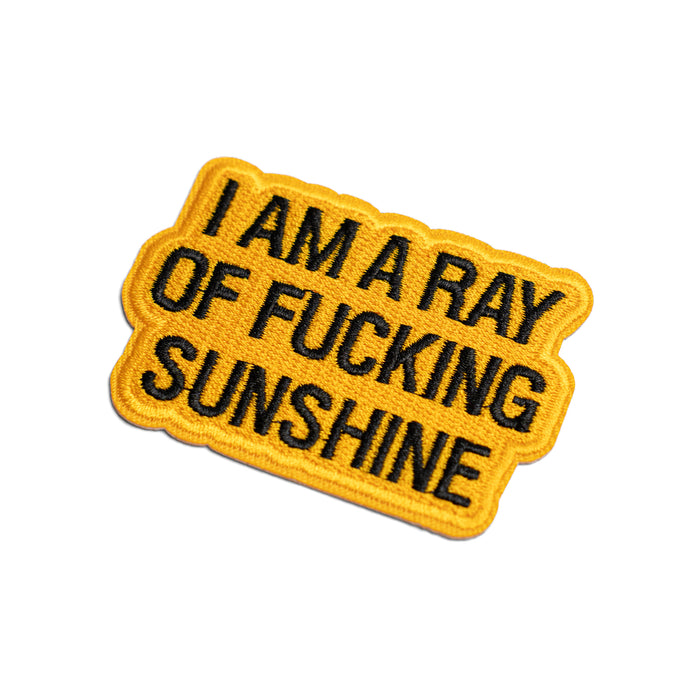 I am a Ray of Fucking Sunshine - Iron on Patch