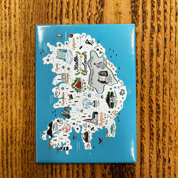 Iceland Map - Magnet