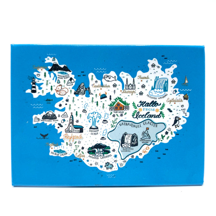 Iceland Map - Magnet