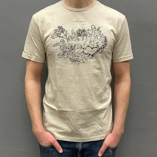 Iceland Map - T-shirt - Sand