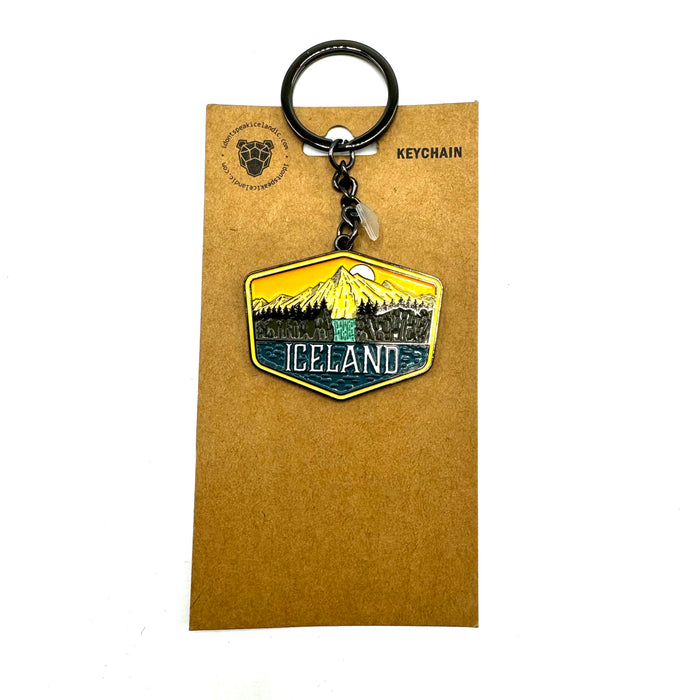 Iceland Waterfall - Keychain