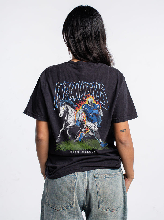 INDIANAPOLIS FOOTBALL v2 - “DT ESSENTIAL" PREMIUM T - SHIRT – T-Shirt – Dead Threads Apparel