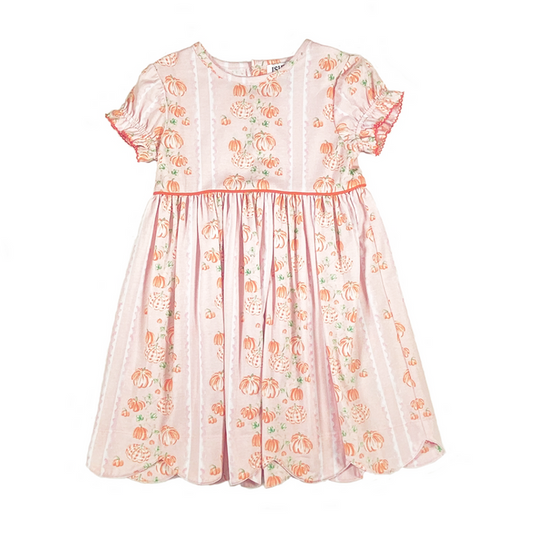 Ishetex-PUMPKIN GIRL'S DRESS
