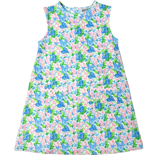 Ishtex- BUTTERFLY GIRL'S DRESS