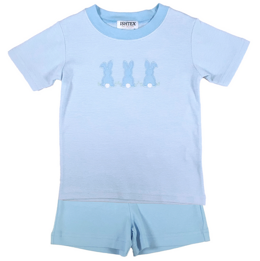 Ishtex-BUNNY BOY'S SHORTS SET