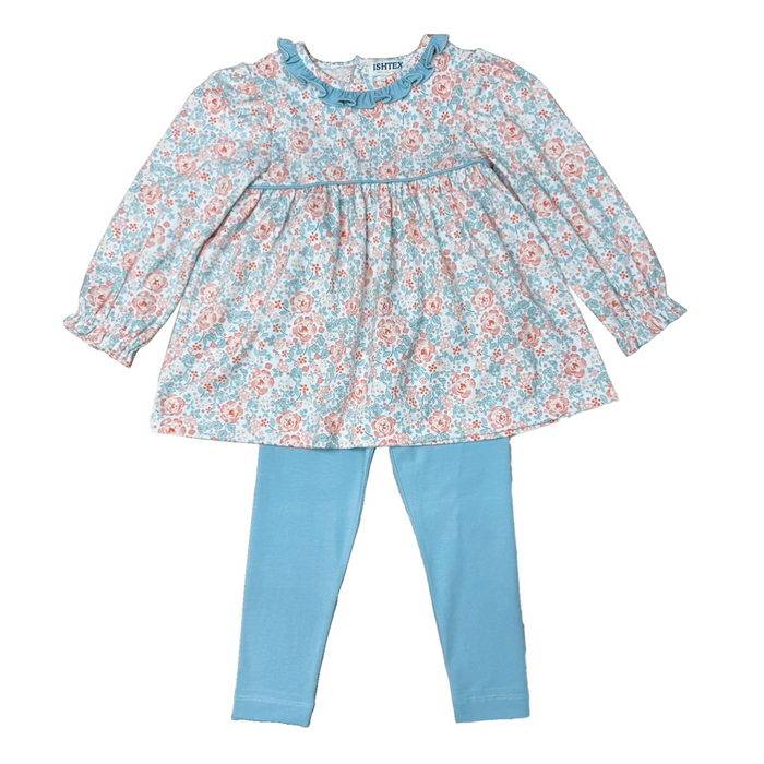 Ishtex-SHALLOT ROSE LEGGINGS SET