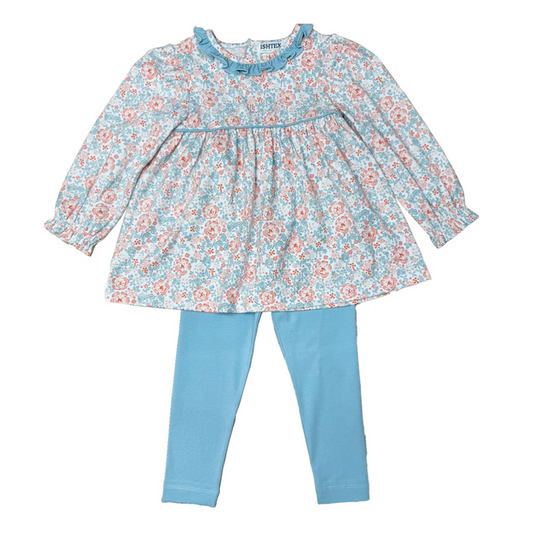 Ishtex-SHALLOT ROSE LEGGINGS SET