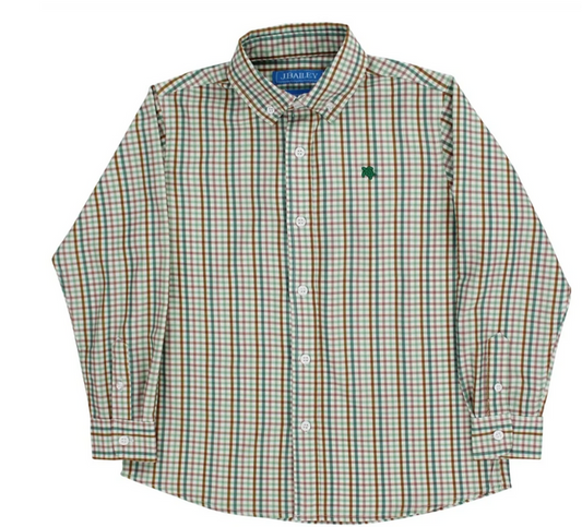 J. Bailey Performance Roscoe Button Down- Acorn Plaid