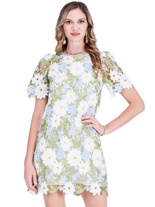 Jade Wild Flower Lace Chemise
