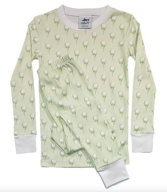 Jekyll 2 Piece Pima Pajamas - Golf Print