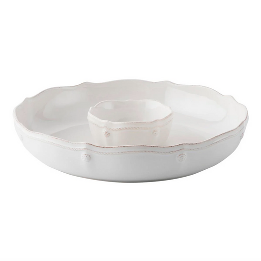 Juliska - Berry & Thread  Chip and Dip - Whitewash