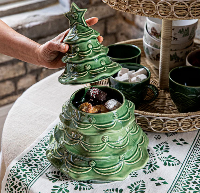 Juliska-Berry & Thread Christmas Tree Cookie Jar