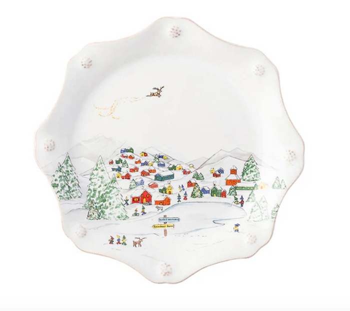 Juliska-Berry & Thread North Pole Dessert/Salad Plate