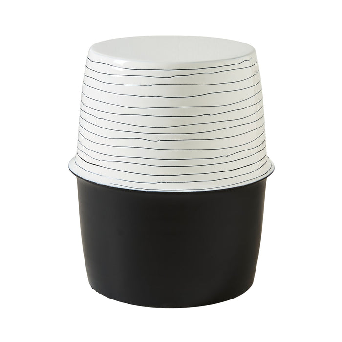 June Side Table Black & White