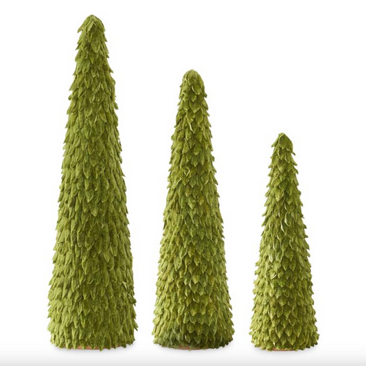 K and K- Dark Green Petal Leaf Cone Trees