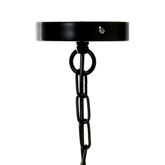 Karter 1 Light Cube Pendant Black 30x20x31cm