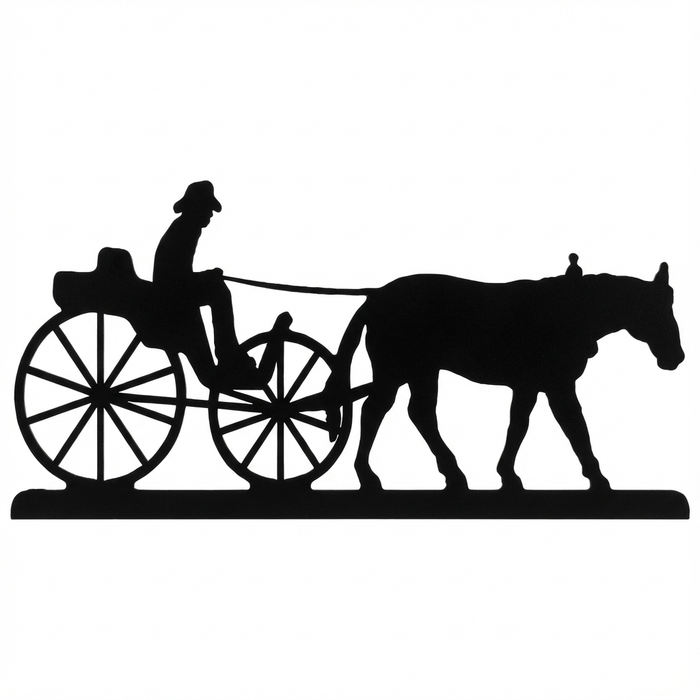 Black / Horse Buggy