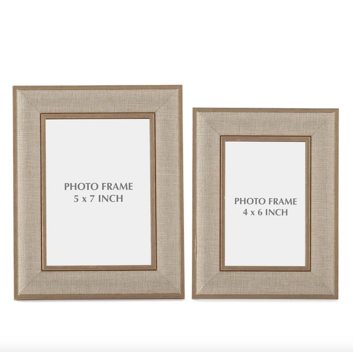 K&K_ Gold Linen Photo Frames Sold Separately