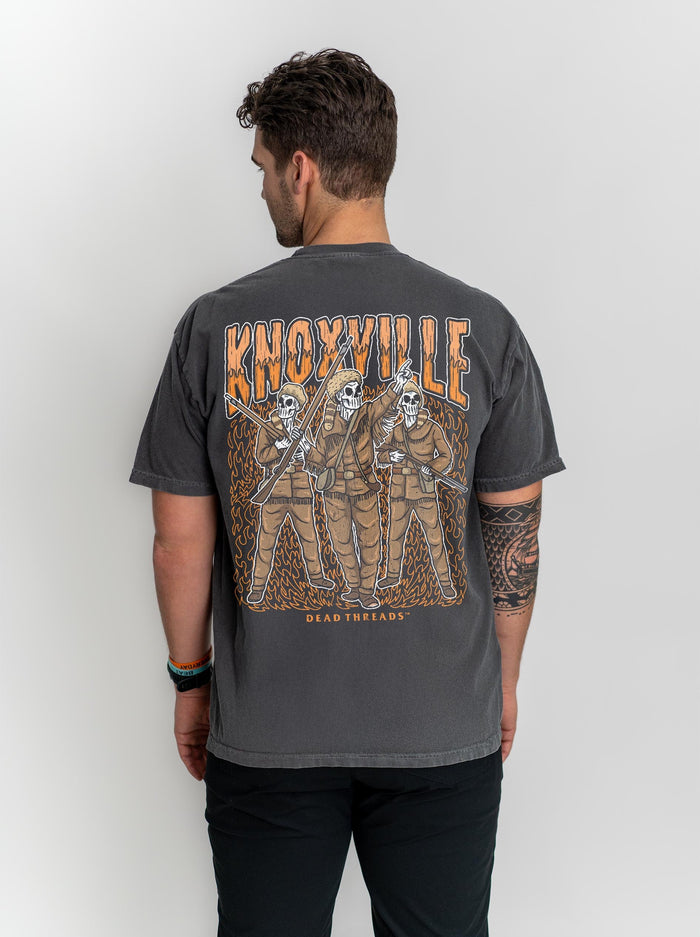 KNOXVILLE - “3 SKULL” PREMIUM T - SHIRT – T-Shirt – Dead Threads Apparel
