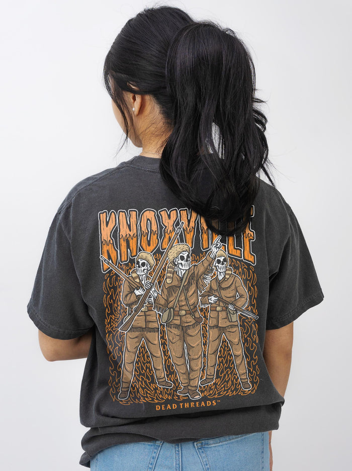 KNOXVILLE - “3 SKULL” PREMIUM T - SHIRT – T-Shirt – Dead Threads Apparel
