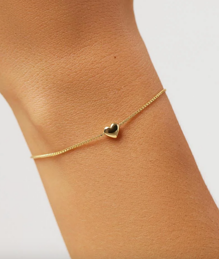 LANA HEART BRACLET- ANA LUISA