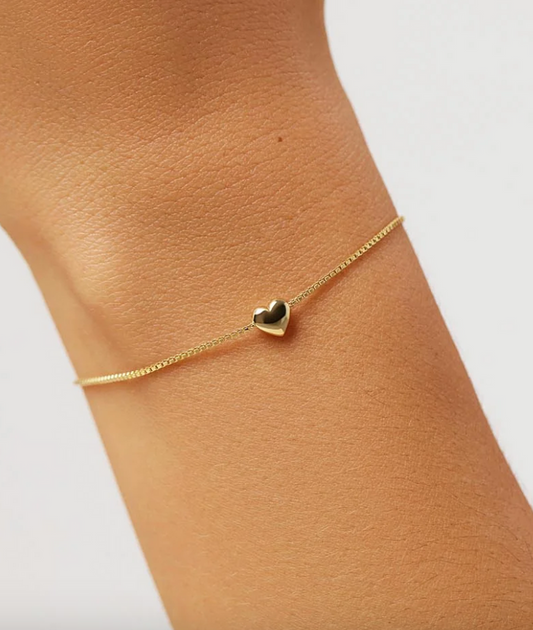 LANA HEART BRACLET- ANA LUISA