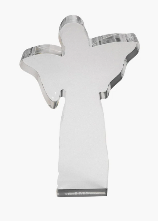 Large Clear Angel Acrylic Weight