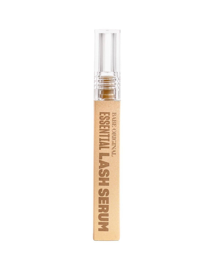 Babe Original Essential Lash Serum 2mL biotin-infused lash serum in blue and black packaging.