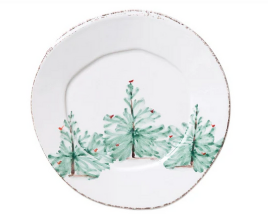 Lastra Holiday Salad Plate- Vietri