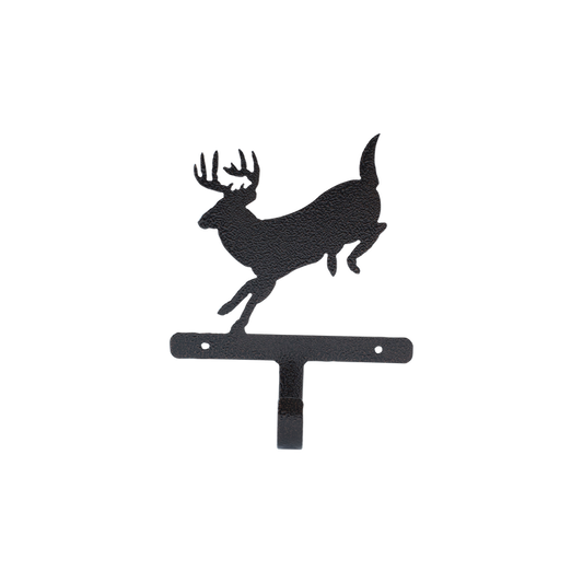 Leaping Buck Key Holder - Textured Black Steel - Coppervein, hand-made steel by Allwayz Mags