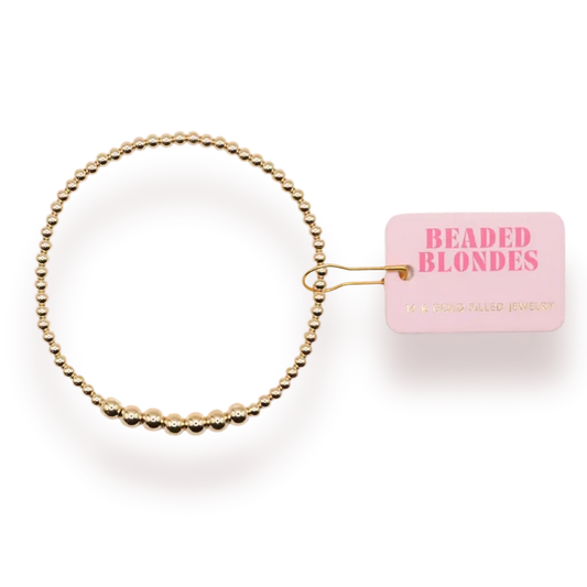 Lucky Bracelet in Gold: Standard 6.75 inch