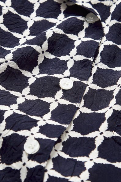 Masai Navy Ilta Shirt Detail | Dotique
