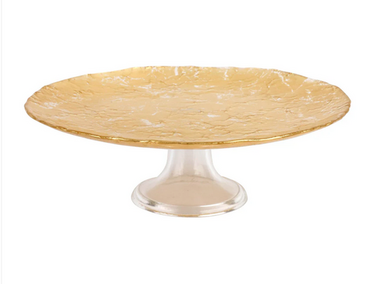 MOON GLASS CAKE STAND- vietri