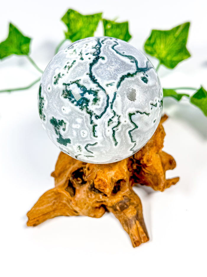Moss Agate Sphere (54B)