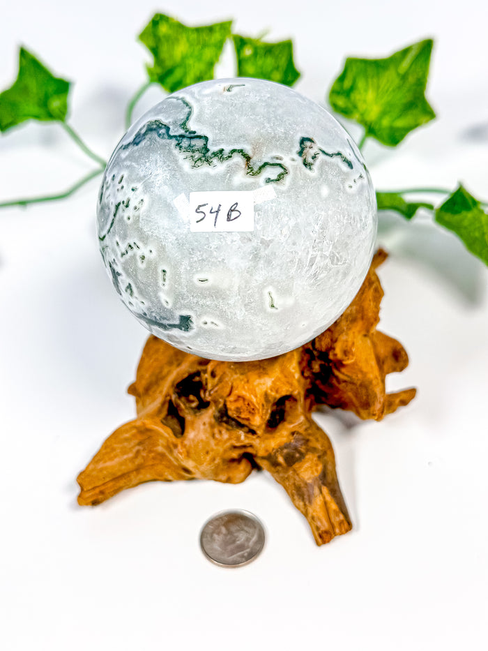Moss Agate Sphere (54B)