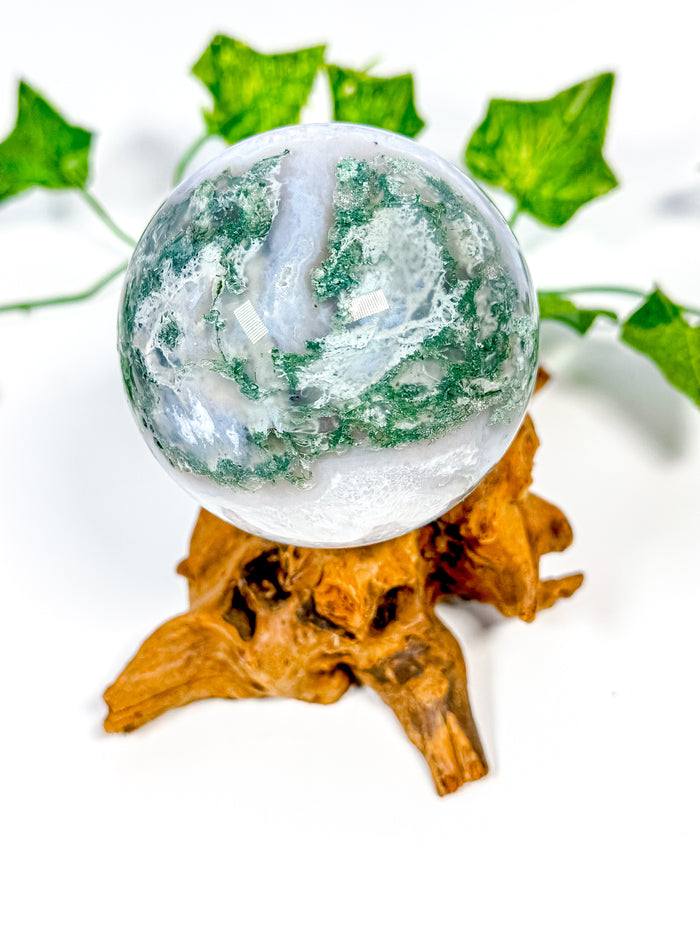 Moss Agate Sphere (60A)