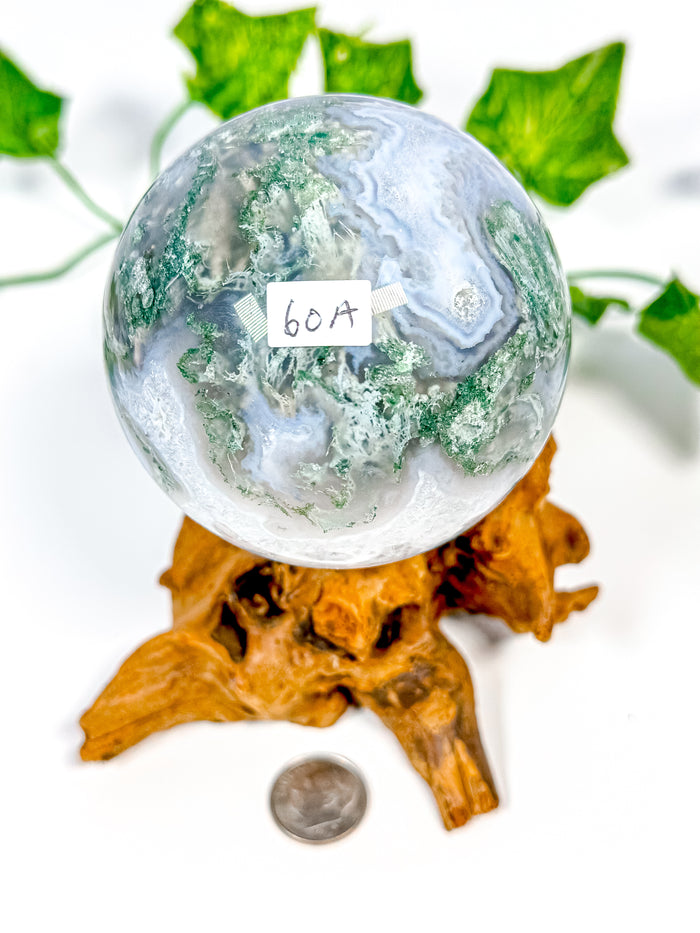 Moss Agate Sphere (60A)