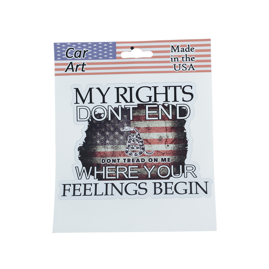 My Rights Don't End - Vinyl Decal
