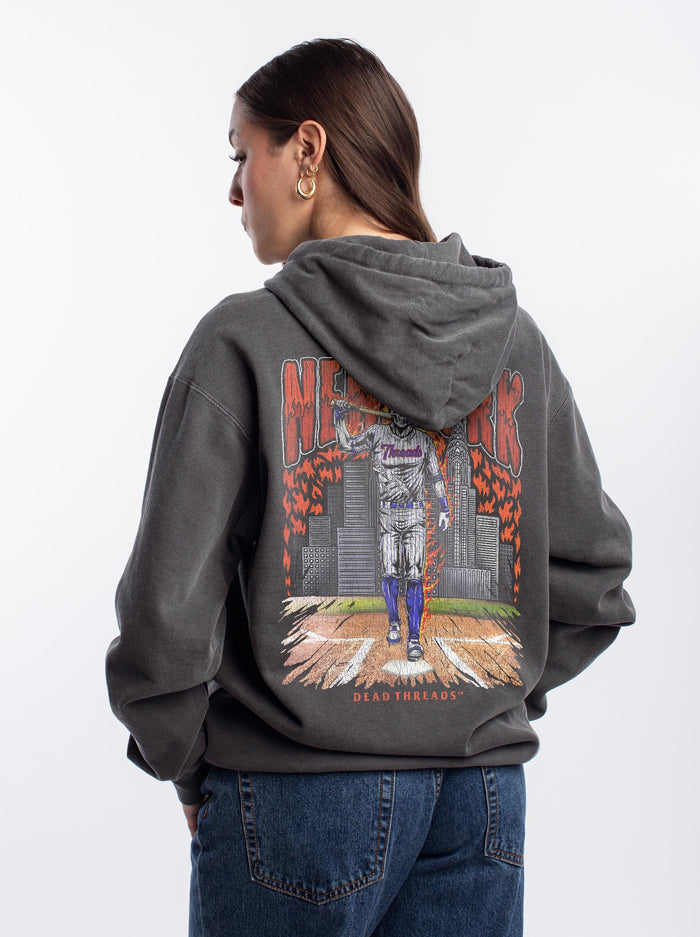 NEW YORK “QUEENS” BASEBALL - “DT ESSENTIAL" HOODIE – Hoodie – Dead Threads Apparel