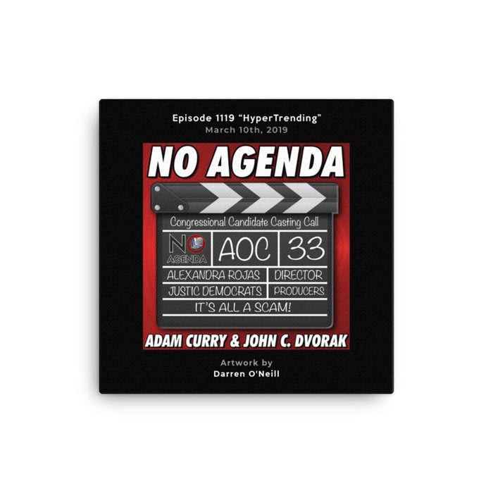 NO AGENDA 1119 - customizable canvas cover art